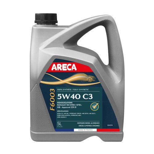 Моторна олива Areca F6003 5W-40 C3 5л (50427)