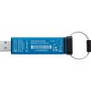 USB флеш накопичувач Kingston 128GB IronKey Keypad 200 AES-256 Encrypted Blue USB 3.2 (IKKP200/128GB) - Зображення 2