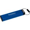 USB флеш накопитель Kingston 128GB IronKey Keypad 200 AES-256 Encrypted Blue USB 3.2 (IKKP200/128GB) - Изображение 3