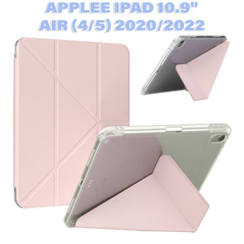 Чехол для планшета BeCover Ultra Slim Origami Transparent Apple Pencil Apple iPad Air (4/5) 2020/2022 10.9 Pink (711104)
