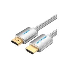 Кабель мультимедийный HDMI to HDMI 15.0m V2.0 4K Silver Metal Type VENTION (AABIN)