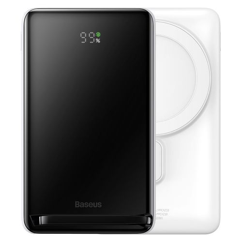 Батарея універсальна Baseus Magnetic Bracket 10000mAh 20W, White (PPCXZ10) (PPCX000002)