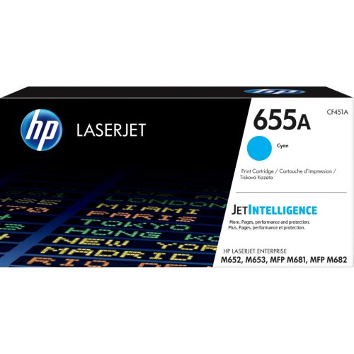 Картридж HP CLJ  655A Cyan 10.5K (CF451A)