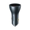 Зарядное устройство Baseus Golden Contactor Pro GaN Fast Charging Car Charger U+2C 65W Lunar Gray (C00035202841-00) - Изображение 1