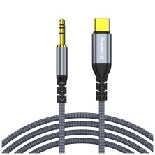 Кабель мультимедийный USB-C to 3.5mm M 1.2m gray ColorWay (CW-CBPDJ071-G)