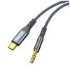 Кабель мультимедийный USB-C to 3.5mm M 1.2m gray ColorWay (CW-CBPDJ071-G) - Изображение 2