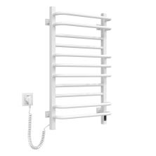 Сушарка для рушників Navin Грандіс, 800х480х161мм, таймер-регулятор, сталь, білий, ліве підключення (12-108153-4880)