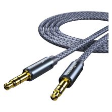 Кабель мультимедийный 3.5mm M to 3.5mm M 1.2m gray Essager (EYP35-DY0G)