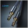 Кабель мультимедийный 3.5mm M to 3.5mm M 1.2m gray Essager (EYP35-DY0G) - Изображение 3