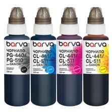 Чернила Barva Canon PGI-5PGBK pigm + CLI-8C/M/Y 4x100 мл special (CPGI5-100-MP)