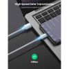 Дата кабель USB 2.0 AM to USB-C 0.25m 3A braided US288 white Ugreen (60129) - Зображення 3