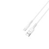 Дата кабель USB 2.0 AM to USB-C 1.0m 3A white Grand-X (PC-05W) - Зображення 2