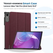 Чохол до планшета BeCover Smart Case Lenovo Idea Tab Pro (2nd Gen) TB390FU 13.0 Red Wine (715806)