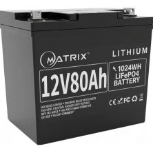 Батарея LiFePo4 Matrix 12.8V-80Ah 1024kWh (MLR 1280)