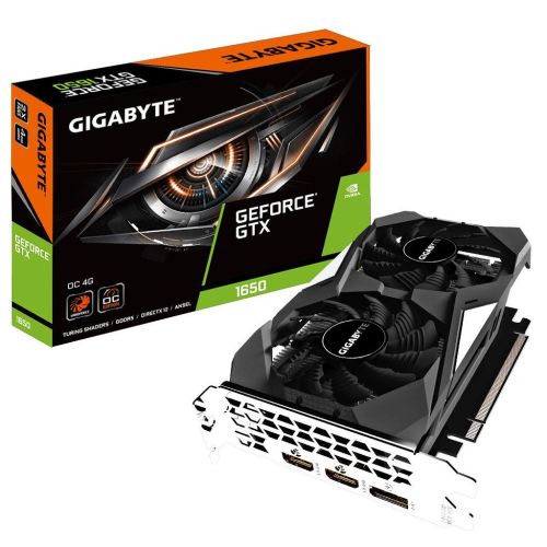 Відеокарта GIGABYTE GeForce GTX1650 4096Mb OC (GV-N1650OC-4GD)