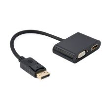 Перехідник Cablexpert DisplayPort to HDMI/VGA (A-DPM-HDMIFVGAF-01)