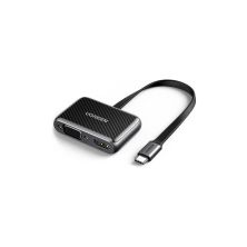 Переходник USB2.0 to HDMI+VGA (HDMI 1.4b 3D/4K*2K30Hz+VGA 1080P60Hz CM303) black Ugreen (70549)
