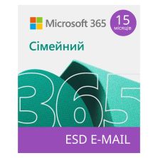 Офисное приложение Microsoft 365 Family 32/64 AllLngSub PKLic 15 місяців Online CEE Конверт (6GQ-01404-ESD)