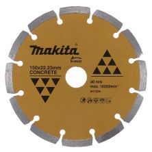 Круг відрізний Makita алмазний по бетону сегмент золот. 150*22,23 мм (B-06432)