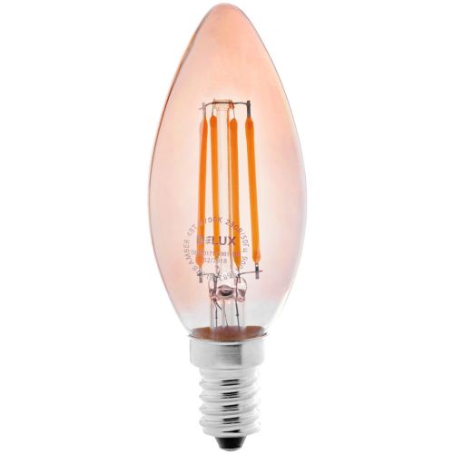 Лампочка Delux BL37B 4 Вт 2700K amber 220В E14 filament (90011682)