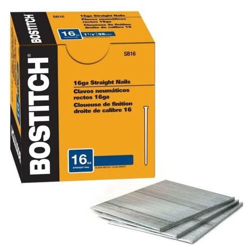 Гвозди Bostitch отделочные, тип SB16, L=32 мм, шляпка 3.0 мм, 2500 шт (SB16-1.25)