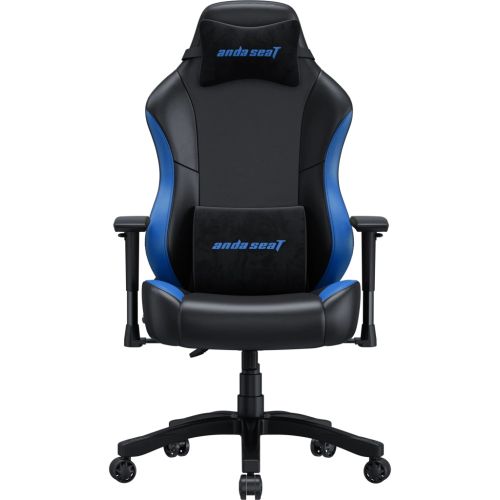 Кресло игровое Anda Seat Luna Color PVC Size L Black/Blue (AD18-48-BS-PV)