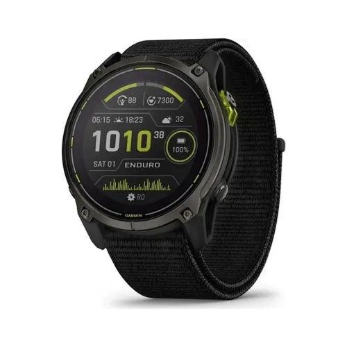 Смарт-годинник Garmin Enduro 3, Crbn Gry DLC Ti w/Blk Sport Loop Band, GPS (010-02751-01)