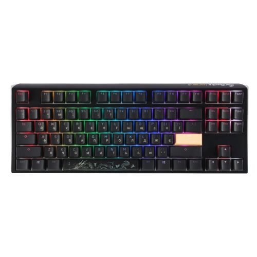 Клавиатура Ducky One 3 TKL Cherry MX Red RGB UA USB Black (DKON2187ST-RUAPXCLAWSC1)