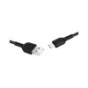 Дата кабель USB 2.0 AM to USB-C 1.0m 3A PVC X20 black HOCO (6957531068846) - Изображение 1