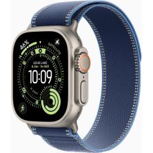 Смарт-часы Apple Watch Ultra 3 GPS + Cellular 49mm Natural Titanium Case with Blue/Bright Blue Trail Loop - M/L (MEWU4QP/A)