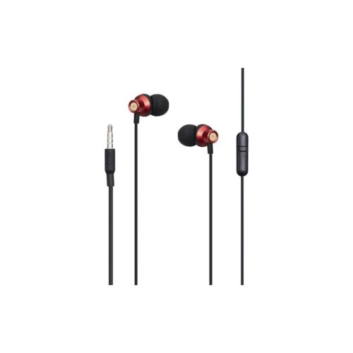 Наушники XO EP15 In-ear Metal Earphone 1.2 м Red (6920680866182)