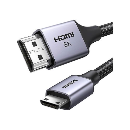 Кабель мультимедийный HDMI M to HDMI mini M 1.0m 8K HD163 black Ugreen (15514)