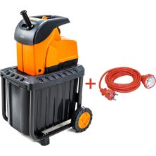 Измельчитель GTM DS2800/45 KIT, 220В, 2800Вт, до 45мм, ножі, 60л + подовжувач 10м (DS2800/45_KIT+ext.cord)