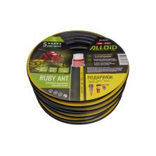 Шланг для поливу Alloid Pro армований, 4-шаровий, Ruby Ant, 3/4, 30м, розприскувач «Равлик», 2 адаптери, конектор, ніж (WH-63320)