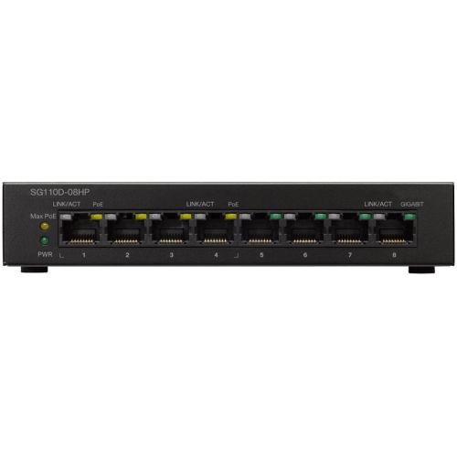 Коммутатор сетевой Cisco SG110D-08HP-EU