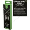 Дата кабель USB 2.0 AM to Lightning 1m nylon silver Vinga (VCPDCLNB1S) - Зображення 3