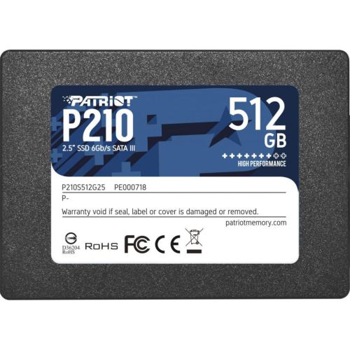 Накопитель SSD 2.5 512GB Patriot (P210S512G25)