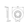 Гальмівний диск Bosch 0 986 479 A34 - Зображення 2