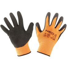 Захисні рукавички Neo Tools робочі, поліестер з латексним покриттям, р. 8 (97-641-8)