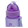 Пляшка для води Casno 400 мл MX-5028 More Love Фіолетова з соломинкою (MX-5028_Violet) - Зображення 2