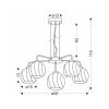 Люстра Candellux LARIX (35-23841) - Зображення 1