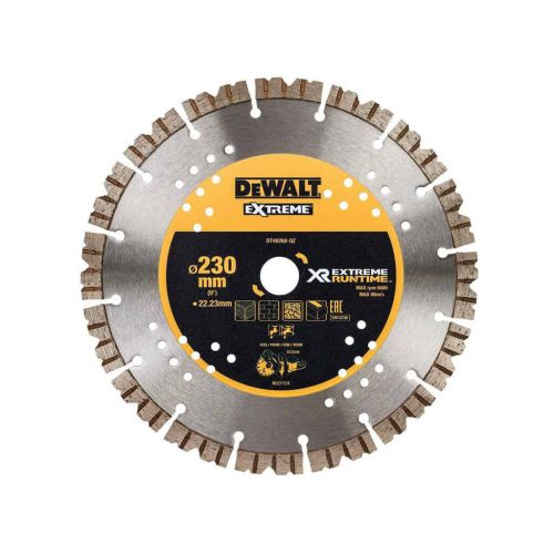 Круг отрезной DeWALT алмазный гранит/кирпич/пеноблок, 230х2.6х22.23 мм (DT40260)