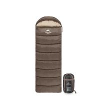 Спальный мешок Naturehike з капюшоном U350S NH20MSD07 (-3°C) лівий, коричневий (6927595764312-L)