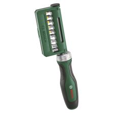 Викрутка Bosch з тріскачкою, 18 біт, 225мм, сталь CrV (1.600.A02.Z9A)