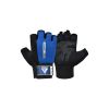 Рукавички для фітнесу RDX W1 Half Blue Plus XL (WGA-W1HU-XL+) - Зображення 1