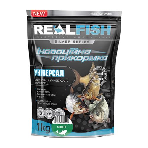 Прикормка Real Fish_ТОВ Silver Series Універсал Спеції 1kg (809.00.40)