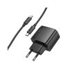 Зарядное устройство HOCO CS61A Bright 1xUSB-C PD30W + 1xUSB QC3.0 + cable USB-C to USB-C Black (6942007638449) - Изображение 2
