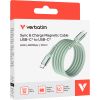 Дата кабель USB-C to USB-C 1.2m Magnetic 60W green Verbatim (31864) - Изображение 3
