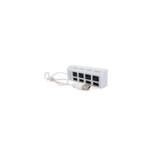 Концентратор Voltronic USB 2.0 to 4xUSB with switches white (YT-HWS4HS-W)