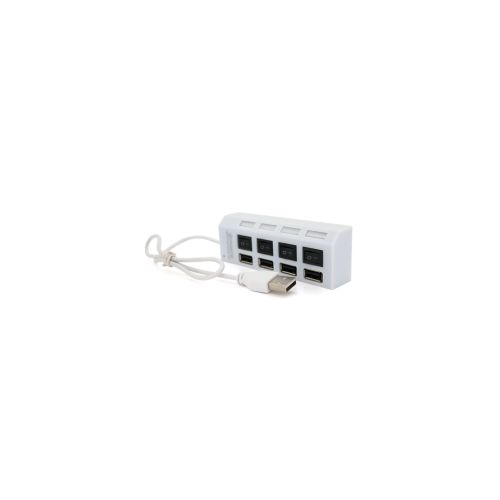 Концентратор Voltronic USB 2.0 to 4xUSB with switches white (YT-HWS4HS-W)